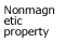 Nonmagnetic property